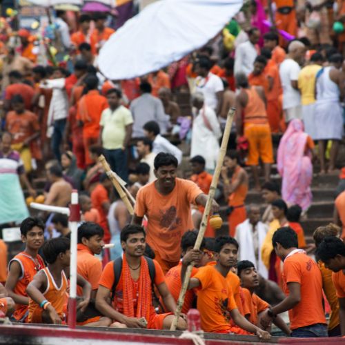 Bénarès : bords du Gange